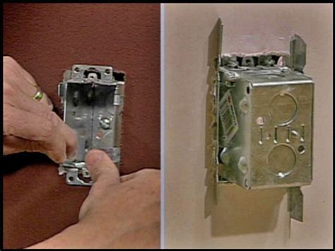 how to install a electrical box in drywall|install outlet box without stud.